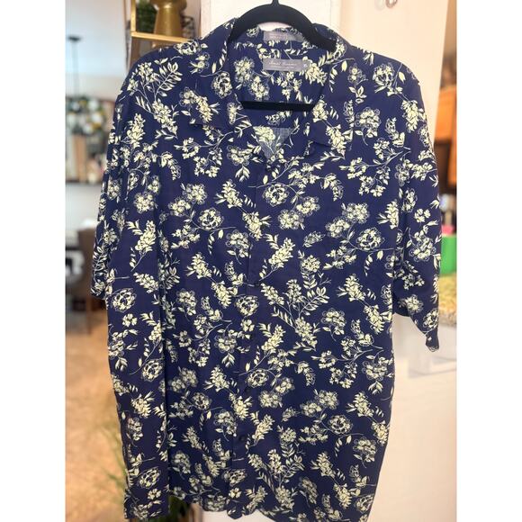 Daniel Cremieux Signature Collection Blue & Yellow Floral Pattern XL - Picture 1 of 2